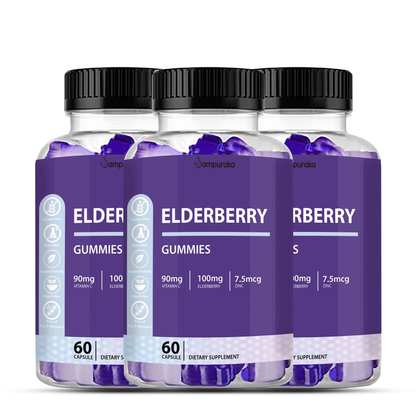 Elderberry Gummies: Daily Immune Support - sampuraka