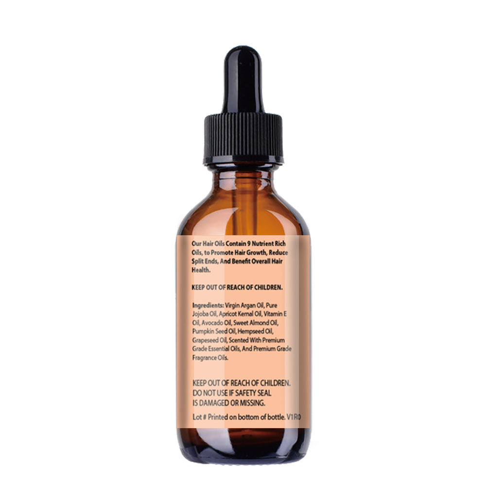 Peach Grapefruit Hair Oil for Dry Damaged Hair and Growth - sampuraka