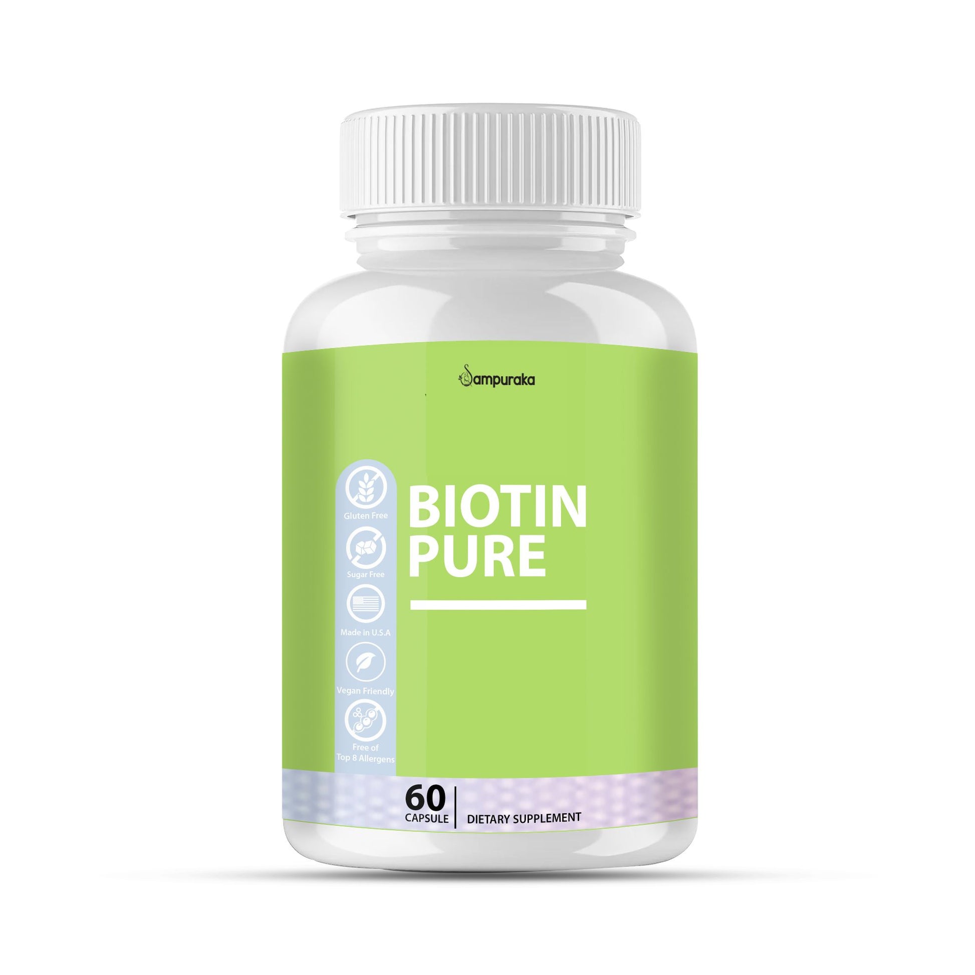 Biotin Pure Supplement - Boost Your Vitamin B Levels - sampuraka