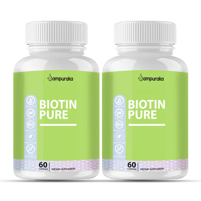 Biotin Pure Supplement - Boost Your Vitamin B Levels - sampuraka