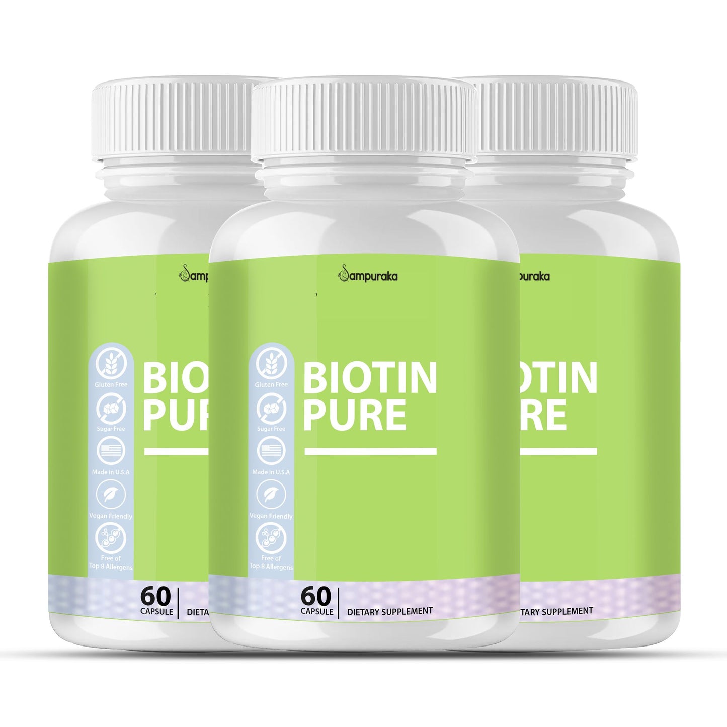 Biotin Pure Supplement - Boost Your Vitamin B Levels - sampuraka