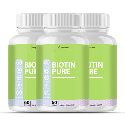 Biotin Pure Supplement - Boost Your Vitamin B Levels - sampuraka