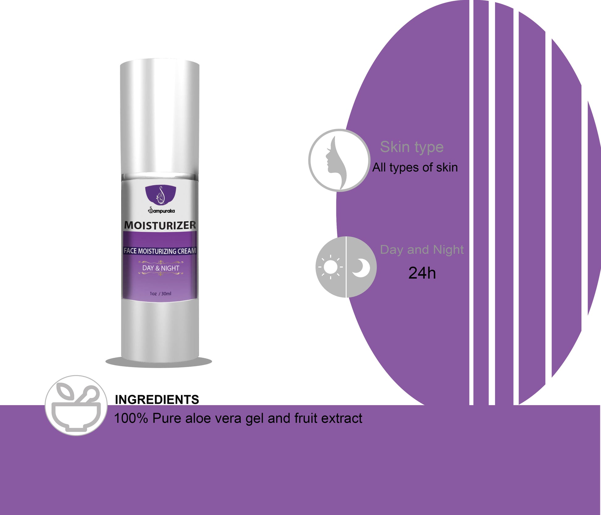 Moisturizing Cream With Sunscreen - sampuraka